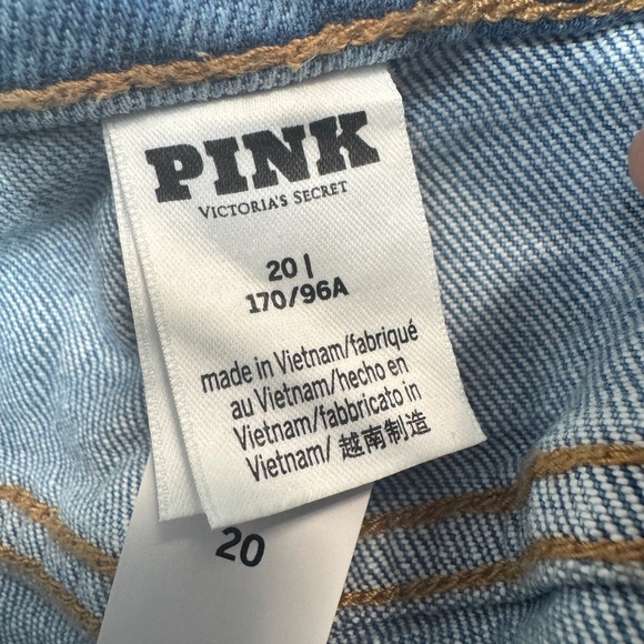 PINK Denim High-Rise Cut Off Jean Shorts - Picture 10 of 12